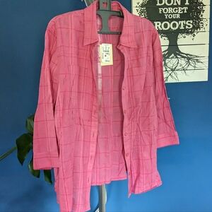 CJ Banks NWT pink top